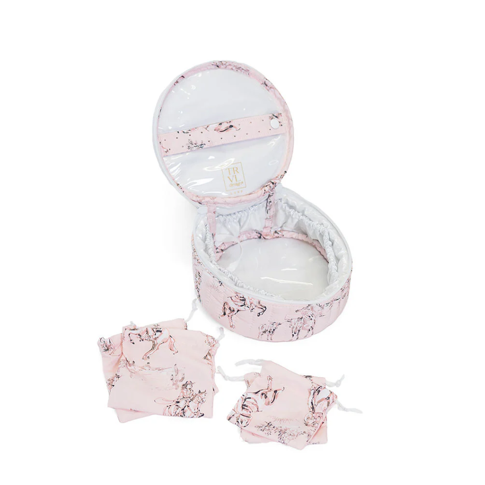 TRVL Design Quilted Jewel Round in Cowgirl Toile