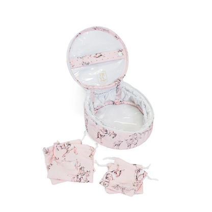 TRVL Design Quilted Jewel Round in Cowgirl Toile