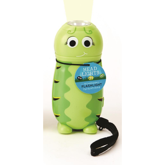 Rechargeable Bug Flashlight 3 Designs: Bumble Bee, Ladybug, or Caterpillar
