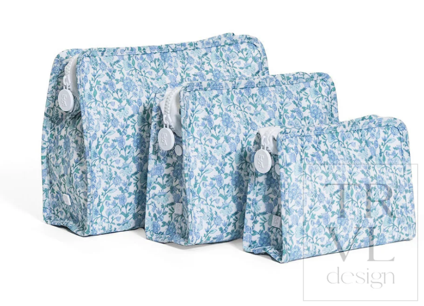 TRVL Design Roadie Large Zip Pouch - Hamptons Floral