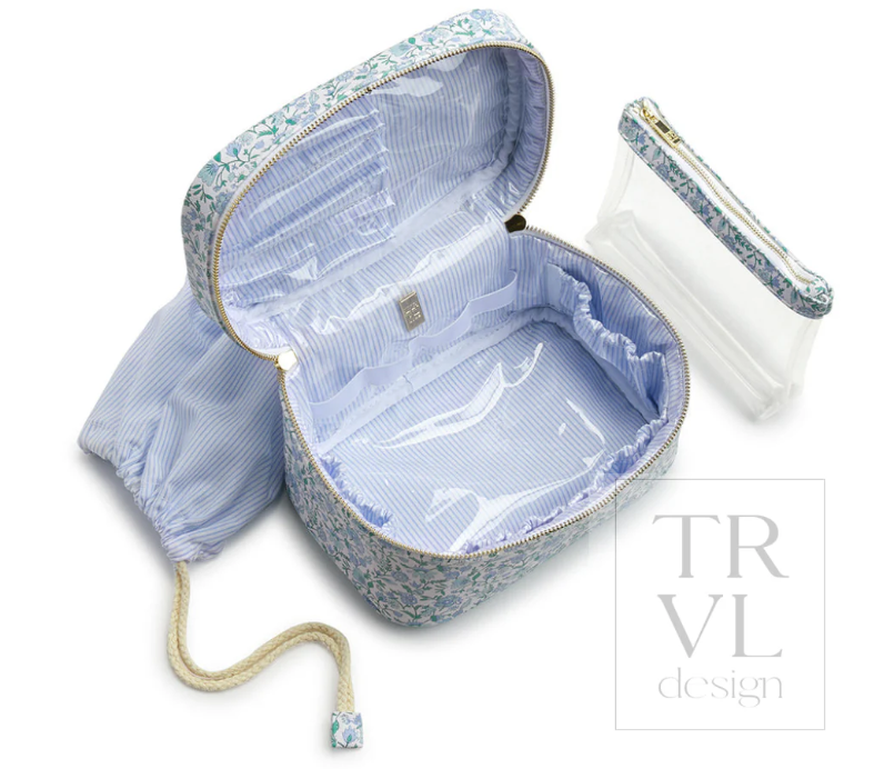 TRVL Design Luxe Train 2 Cosmetic Case - Hamptons Floral