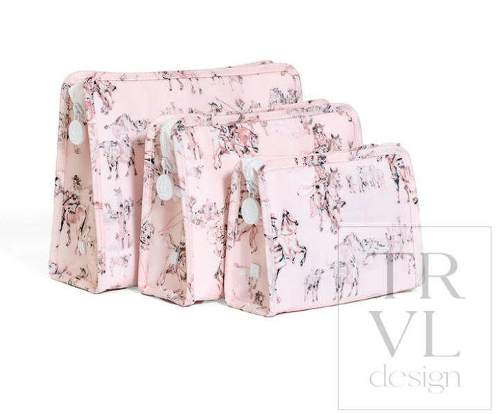 TRVL Design Roadie Small Zip Pouch - Cowgirl Toile