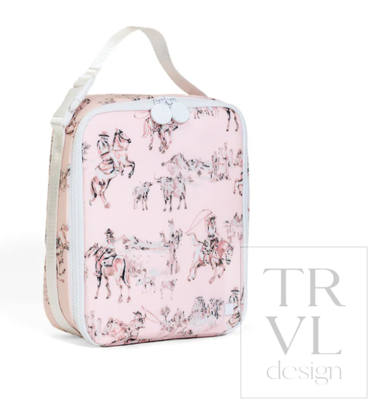 TRVL Design Lunch Box Insulated Lunch Bag - Cowgirl Toile