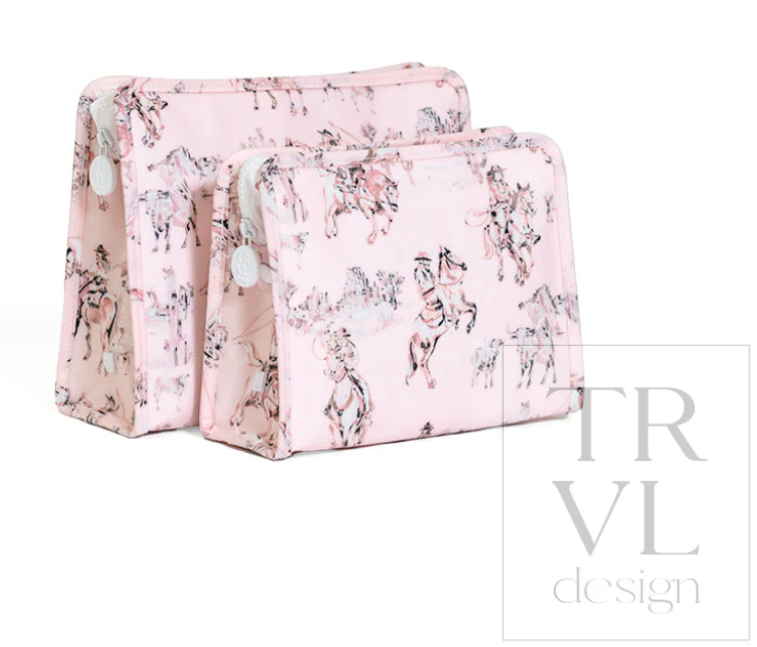 TRVL Design Roadie Medium Zip Pouch - Cowgirl Toile
