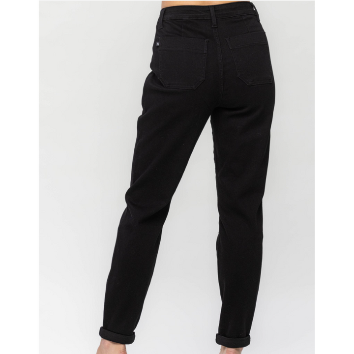 Judy Blue Jet Black Cuffed Jogger