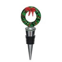 Painted Glass Holiday Icon Wine Stoppers, 8 Styles