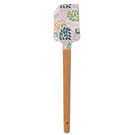Silicone &amp; Wood Spatulas w/ Holiday Pattern, 6 Styles