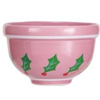 Stoneware Bowl w/ Holiday Pattern, 4 Styles