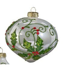 4" HOLLY LEAF ORNAMENT