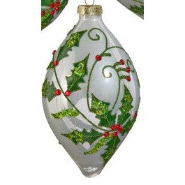 4" HOLLY LEAF ORNAMENT