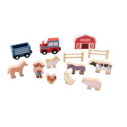 Wood Horse Toy Set