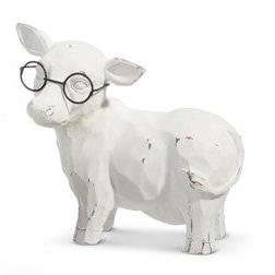 7" Cow with Glasses