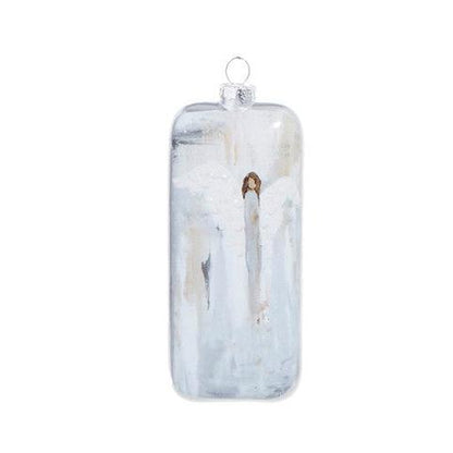 6" Angel Rectangle Ornament
