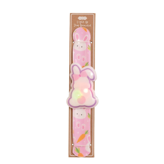 Easter Light-Up Slap Bracelet - LED Animal Character with Patterned Band