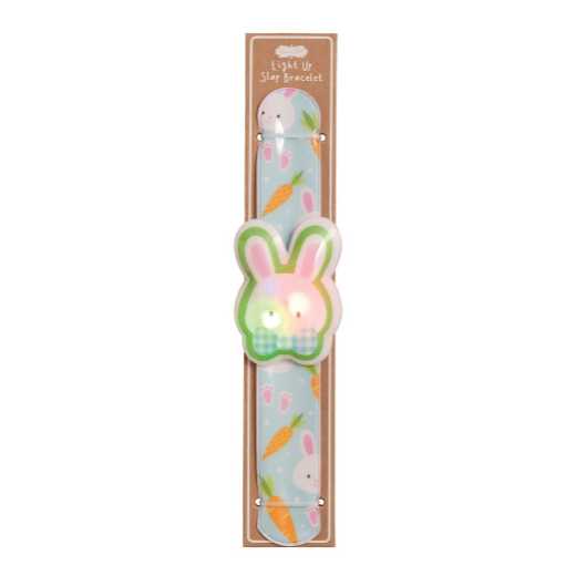 Easter Light-Up Slap Bracelet - LED Animal Character with Patterned Band