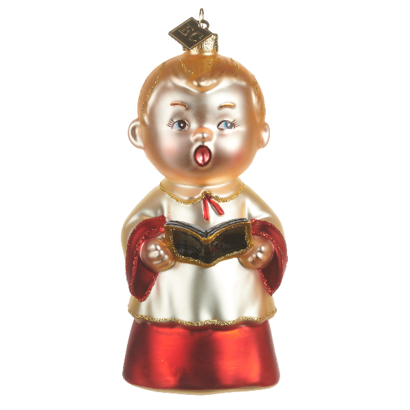 RAZ EC 5" Holly Street Choir Ornament featuring a festive choir design by Eric Cortina.