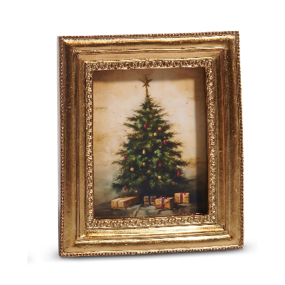 RAZ 6" Gilded Christmas Framed Art