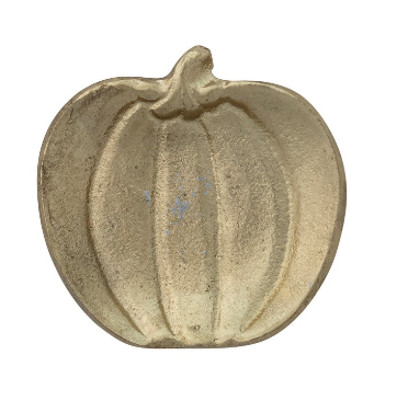 Creative Coop Cast Aluminum Pumpkin Shaped Dish