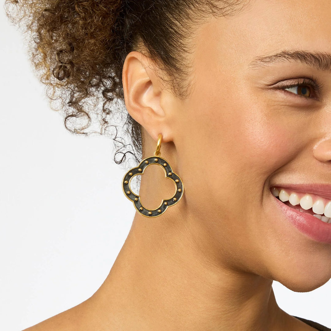 SoHo Statement Hoop &amp; Charm Earring