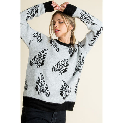 Zebra Head Sweater