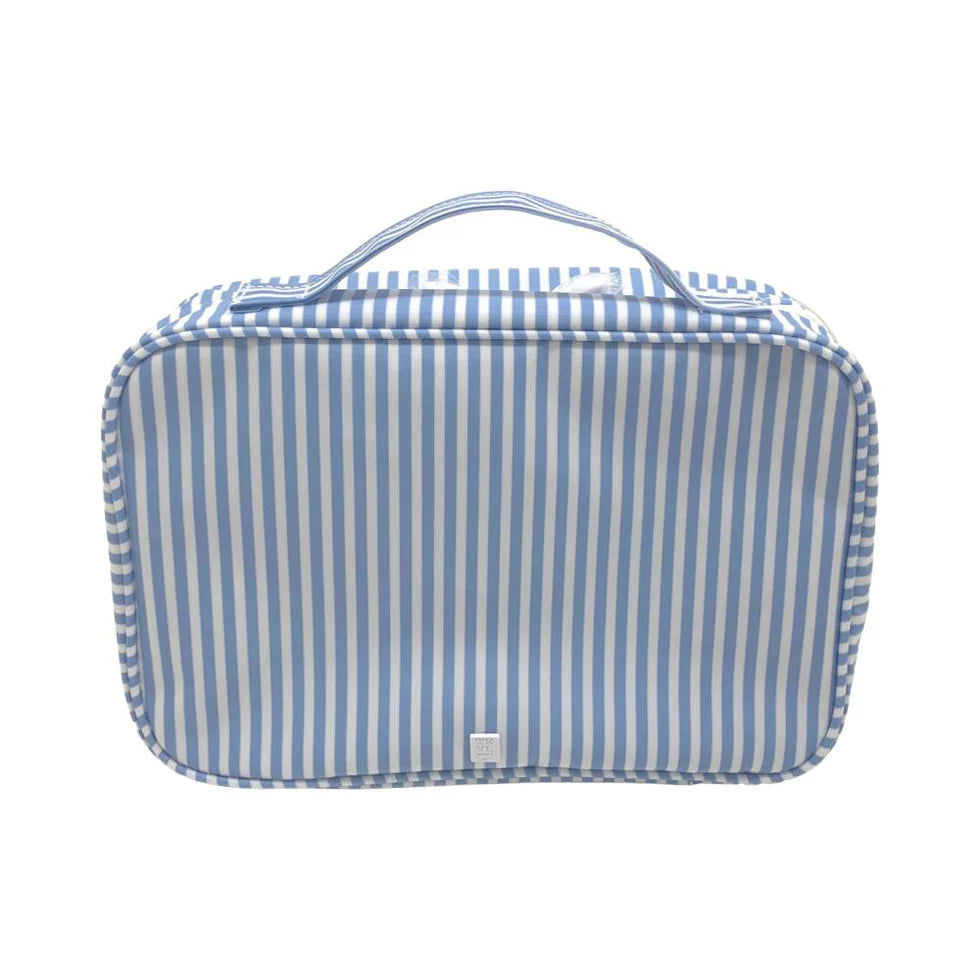 TRVL Design Bundle Up2 Hanging Toiletry Bag - Pimlico Stripe Chambray