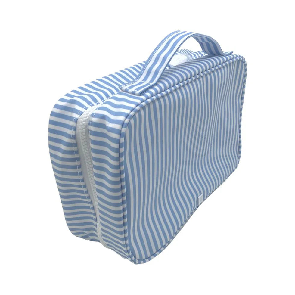 TRVL Design Bundle Up2 Hanging Toiletry Bag - Pimlico Stripe Chambray