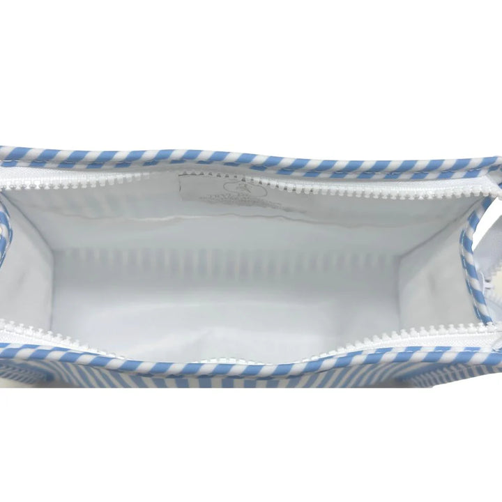 Roadie Large Zip Pouch - Pimlico Stripe Chambray