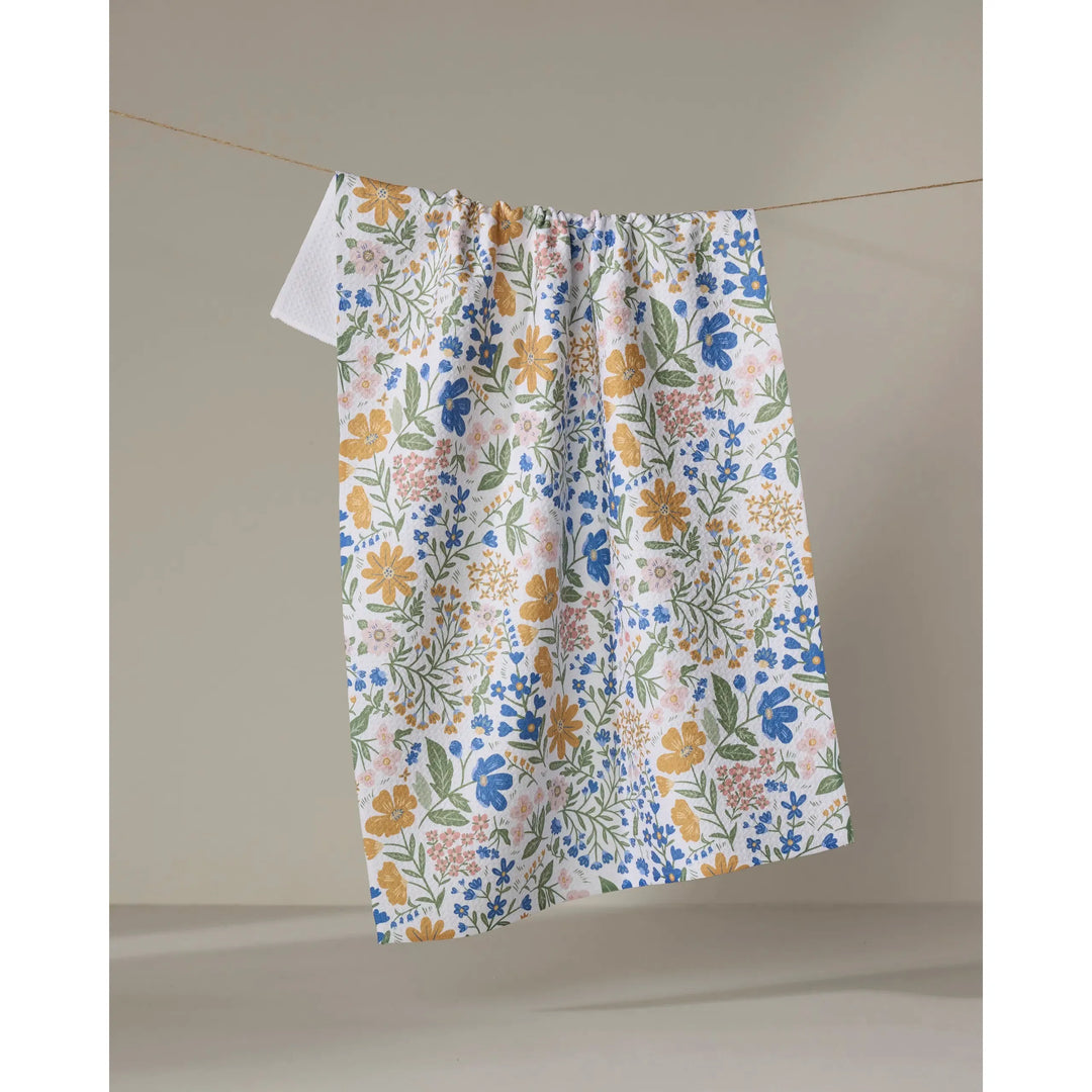 Cottage Meadow Pastel Tea Towel