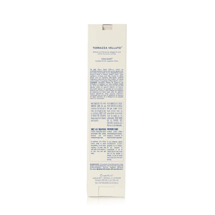 Capri Blue Volcano Terrazza Velluto Reed Diffuser, Scent Profile | Bella Gifts from the Heart
