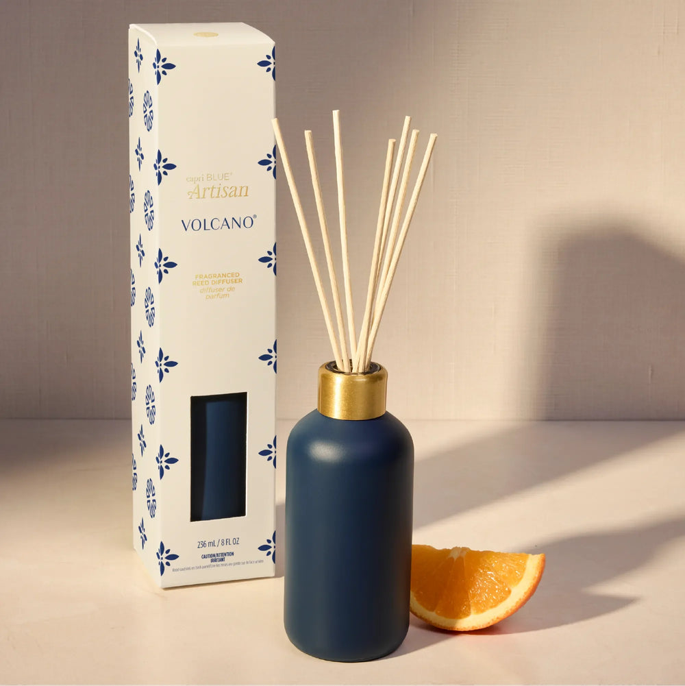 Capri Blue Volcano Terrazza Velluto Reed Diffuser, Lifestyle Shot | Bella Gifts from the Heart