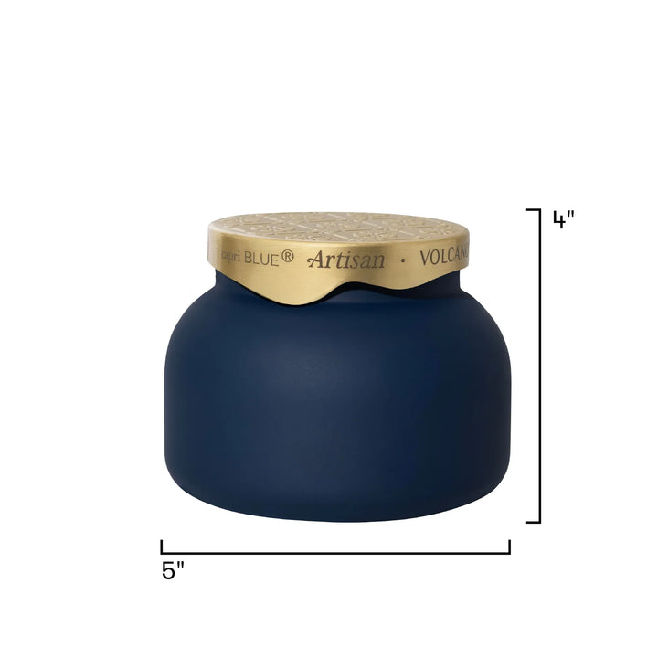 Capri Blue Volcano Terrazza Velluto Signature Candle - Tinted, Dimensions | Bella Gifts from the Heart