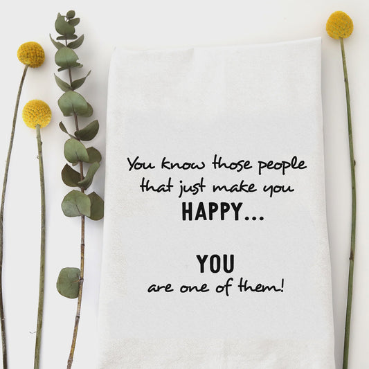 Those Happy People Tea Towel