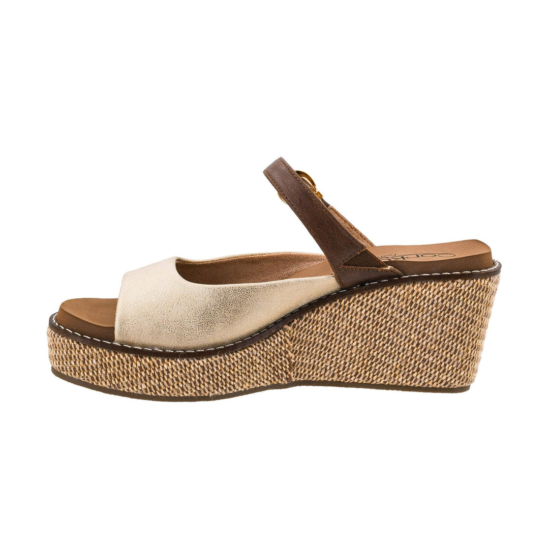 Corkys Treat Yourself Wedge - Gold Combo