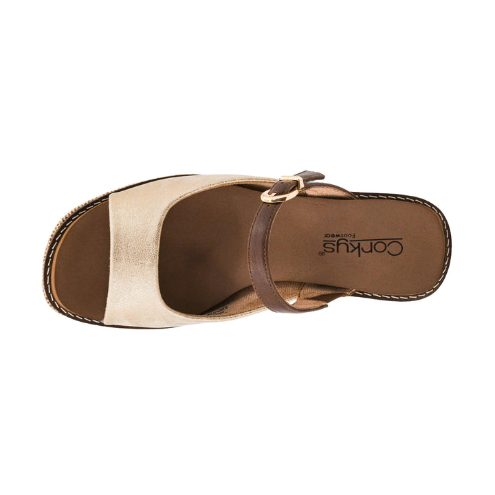 Corkys Treat Yourself Wedge - Gold Combo