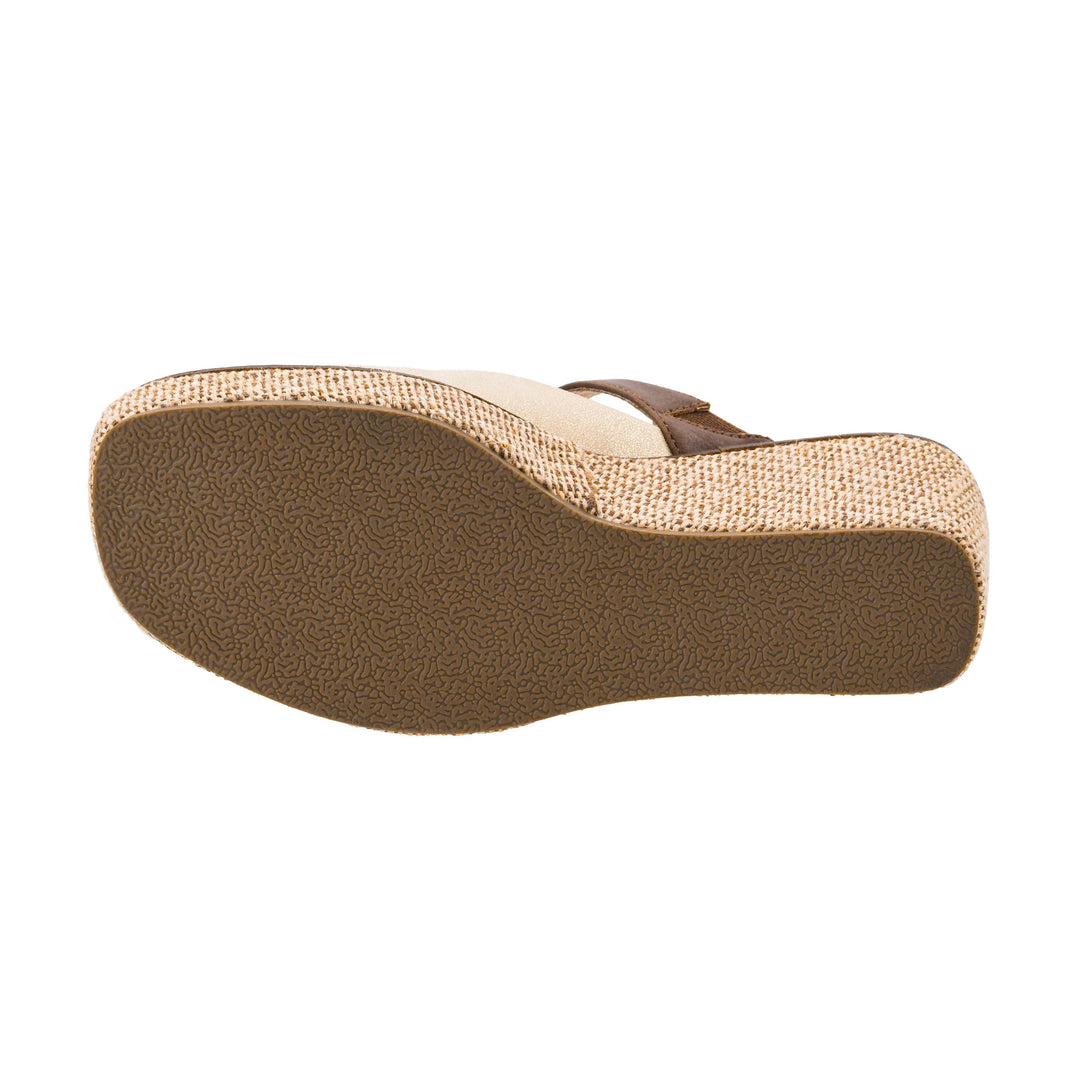 Corkys Treat Yourself Wedge - Gold Combo