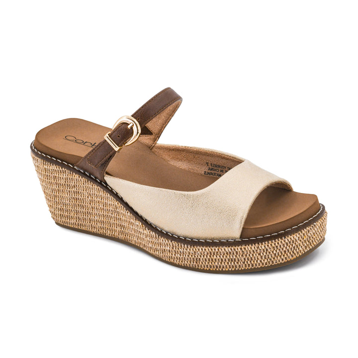Corkys Treat Yourself Wedge - Gold Combo