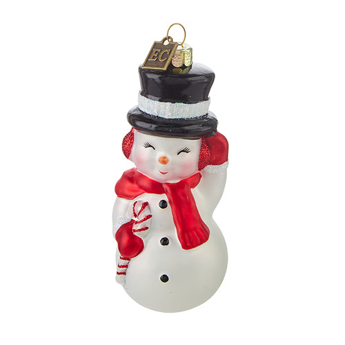 EC 4.5" SNOWMAN BLOW MOLD ORNAMENT