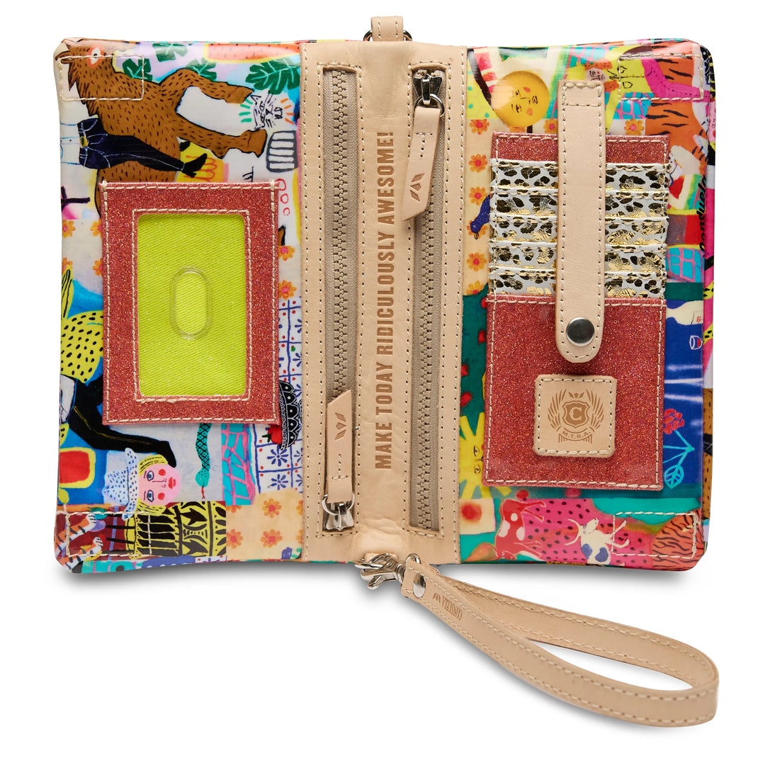 Consuela Colin Uptown Crossbody - 3-Zipper Artist Print Bag | ConsuelaCloth™