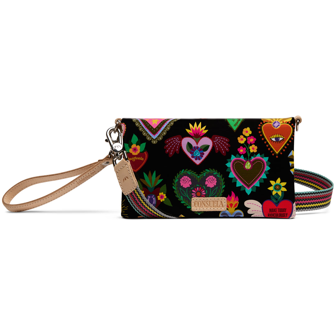 Consuela Vida Uptown Crossbody colorful heart and floral crossbody purse