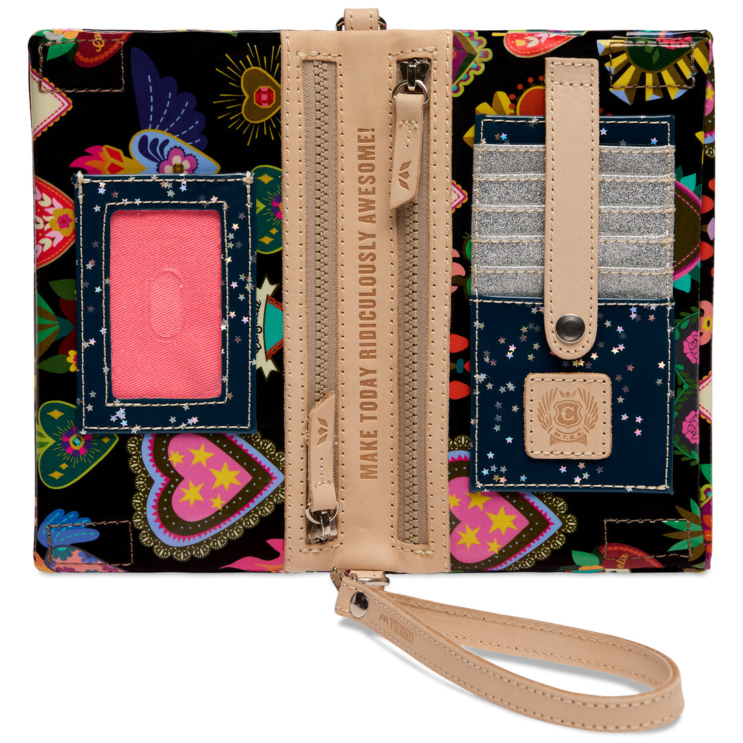 Consuela Vida Uptown Crossbody wrist strap and crossbody strap close-up