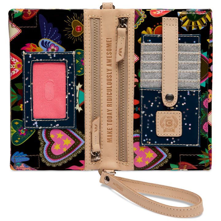 Consuela Vida Uptown Crossbody wrist strap and crossbody strap close-up