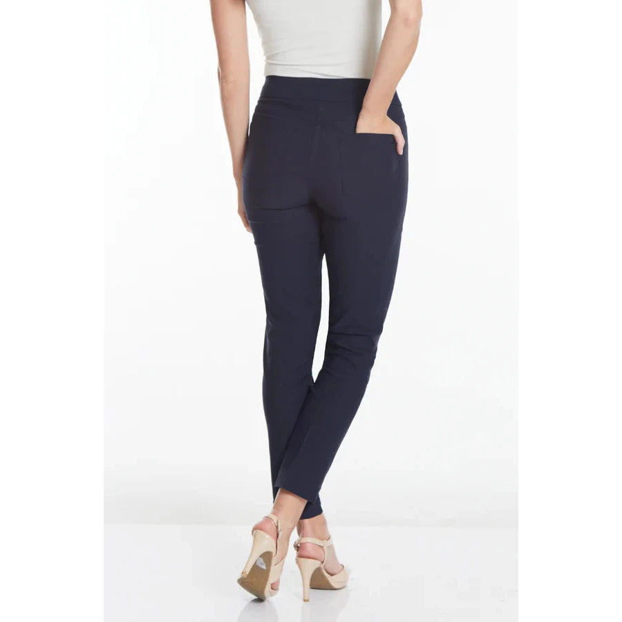Pull-On Ankle Pant w/Real Front & Back Pockets - Midnight