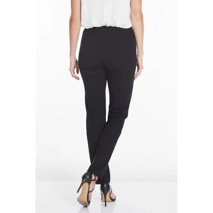 Wide Band Elastic Waist Pull On Ankle Pant