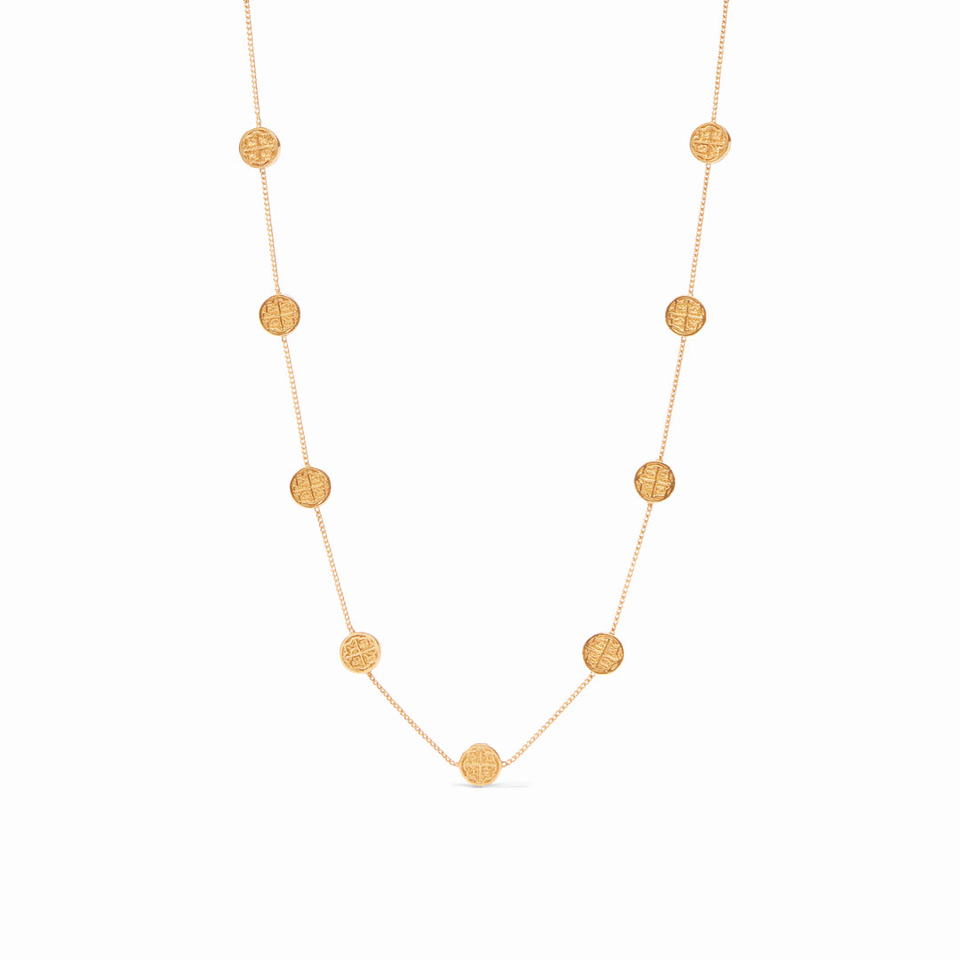 Valencia Delicate Station Necklace - Gold
