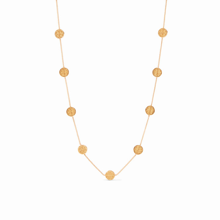 Valencia Delicate Station Necklace - Gold