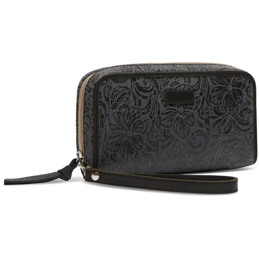 Steely Wristlet Wallet