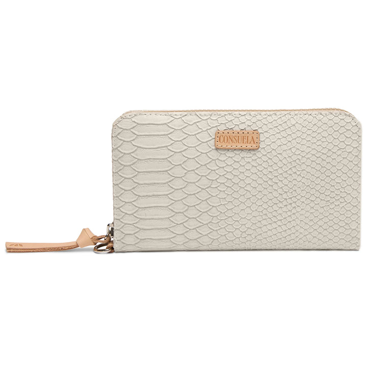 Consuela Thunderbird Essential Wallet - Reptile Textured Slim Zip Wallet