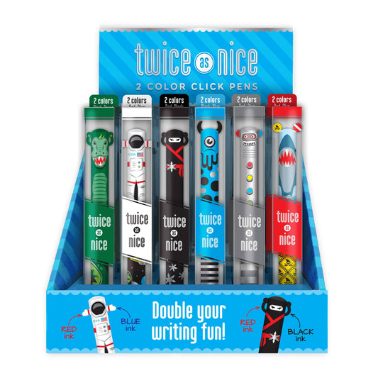TWICE AS NICE METALLIC 2 COLOR CLICK PEN