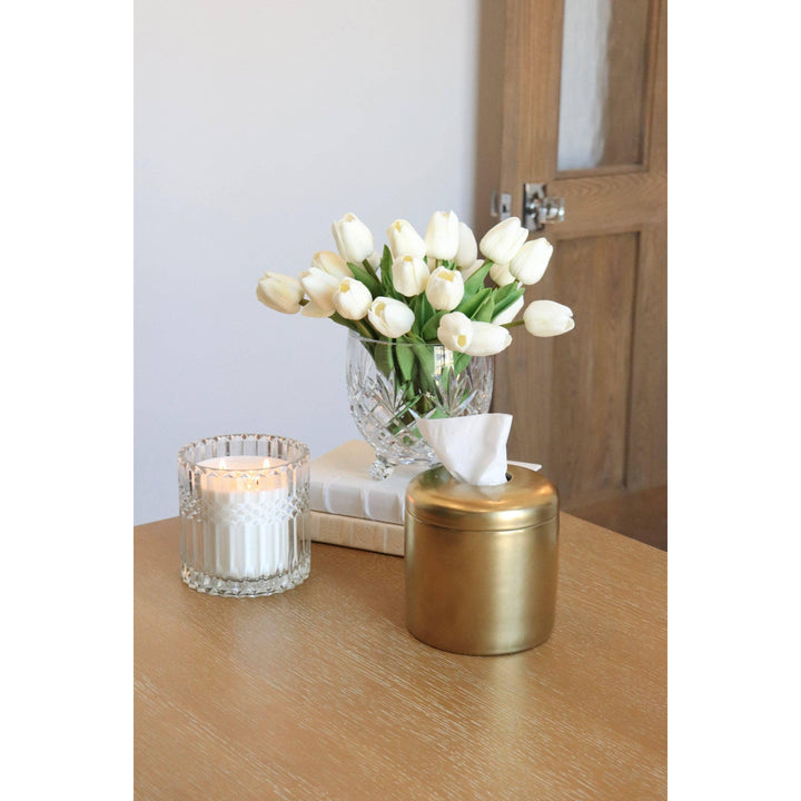 The Coco Minimalist Ceramic Tissue Box Cover – Neutral Decorative Vessel