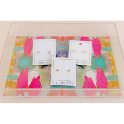 Screwback Stud Earrings - Heidi Pearl Bow